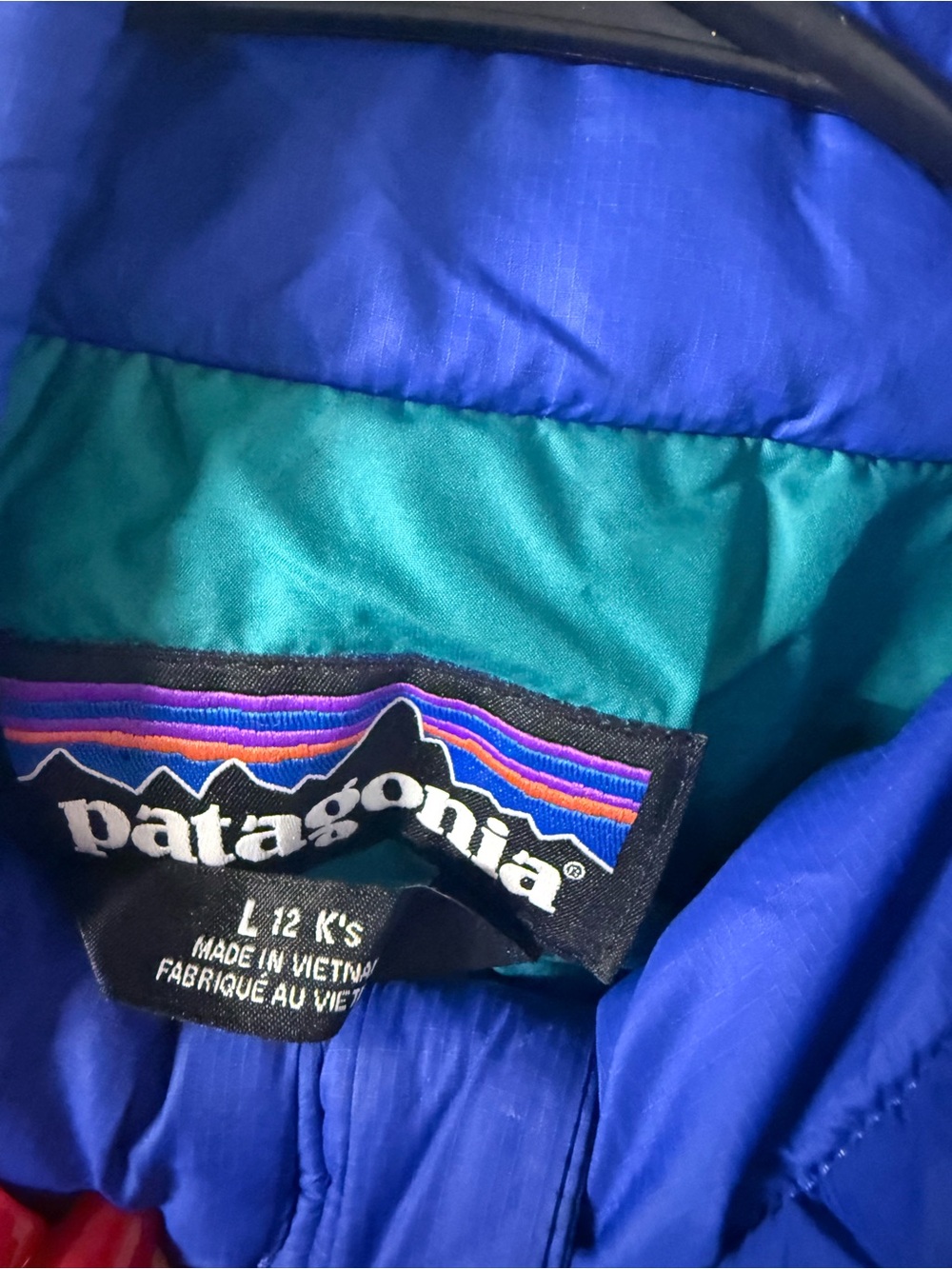 Patagonia Royal Blue Quilted Puff Jacket - Picture 3 of 4